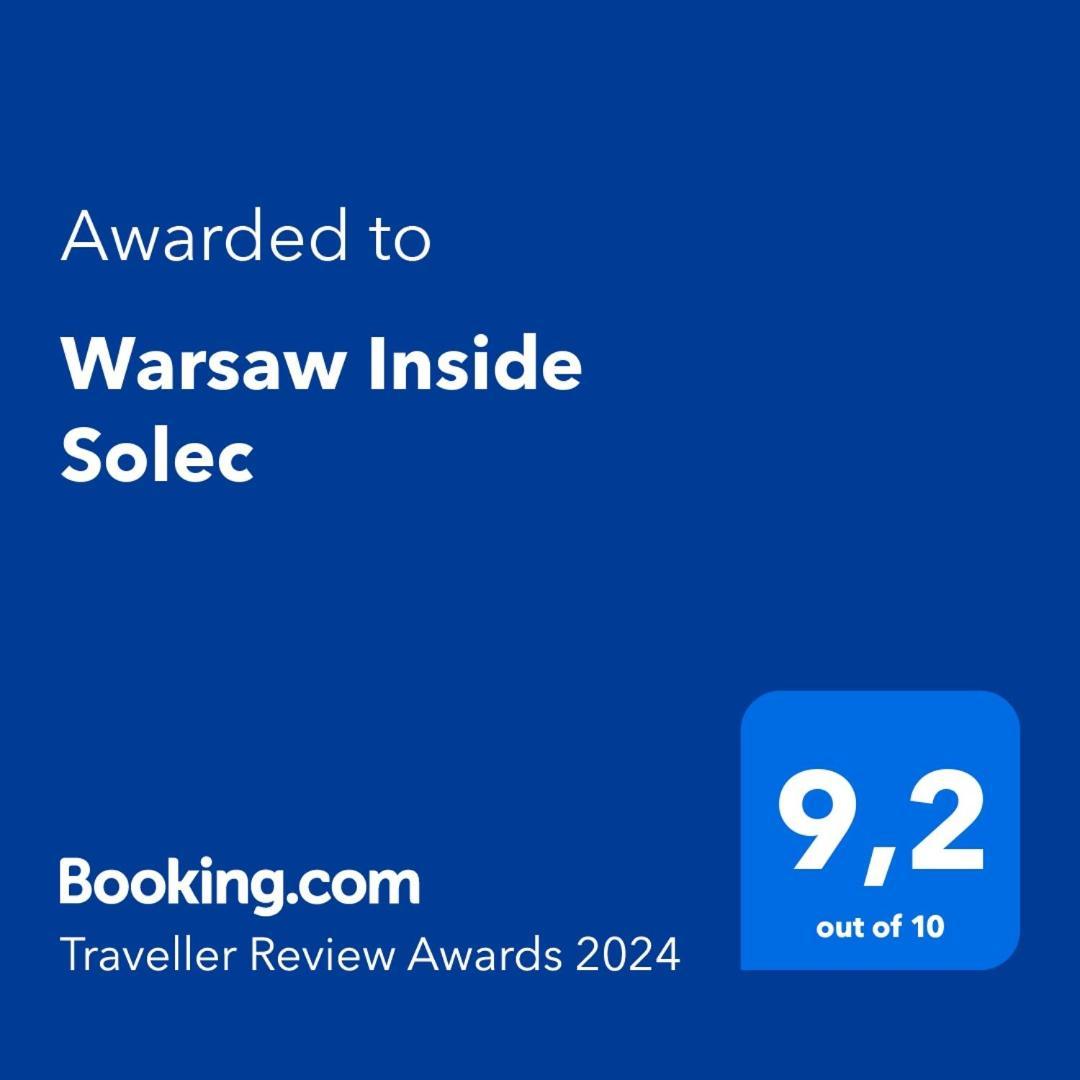 Апартаменты Warsaw Inside Solec With Private Parking Экстерьер фото